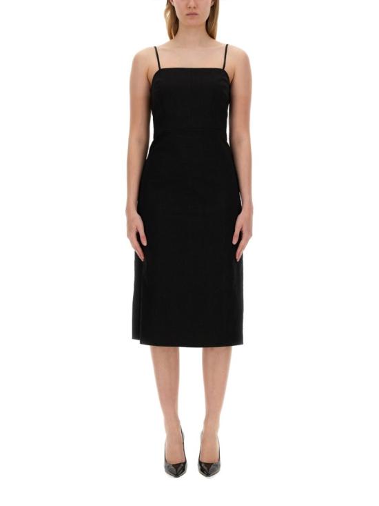  띠어리 미디 원피스 O0303605 001 Black