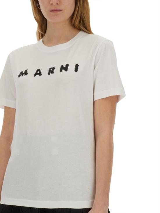 25FW 마르니 탑 THJE0293P8 USCX42SLW01 White - MARNI