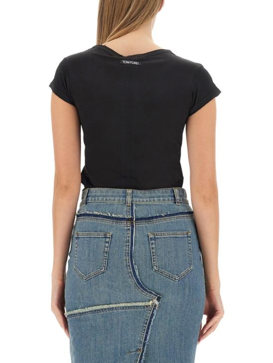  톰포드 반팔 티셔츠 TSJ559 FAX835XLBGO Black - TOMFORD