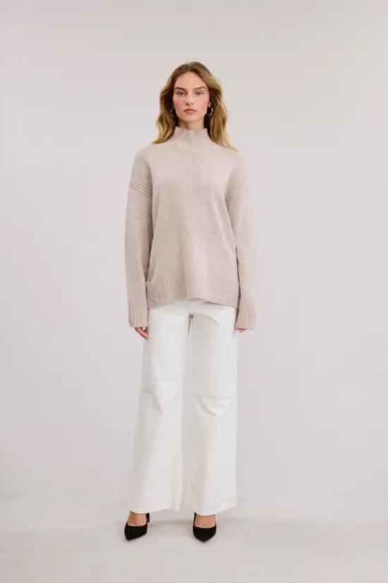  FLAT WHITE 터틀넥 플랫 화이트 카세르타 스웨터 - OTHER BRANDS