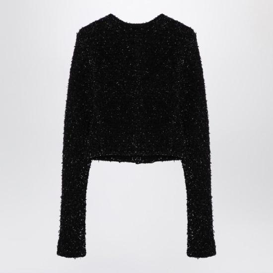 24FW 발렌시아가 가디건 793604T3328 P BALEN 1000 Black - BALENCIAGA