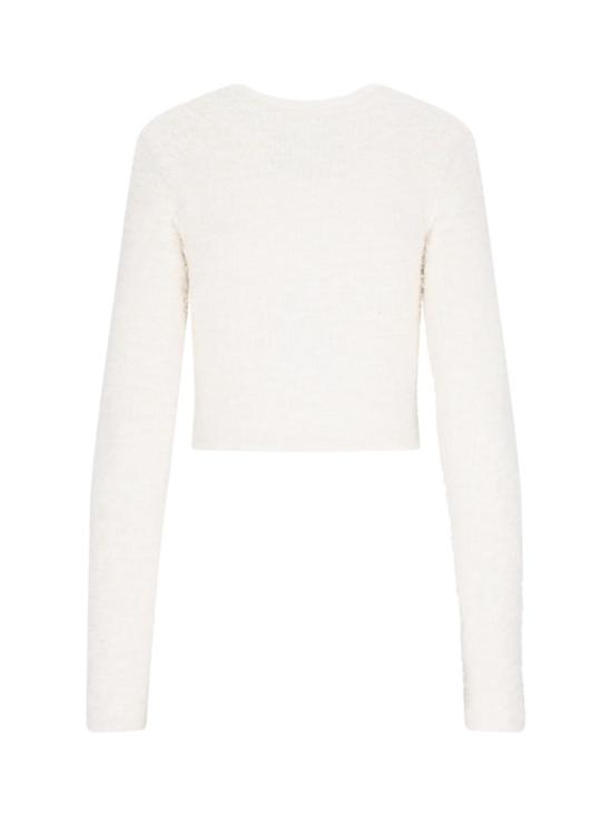  발렌시아가 트위드 크롭 가디건 793604 T33289000 White - BALENCIAGA