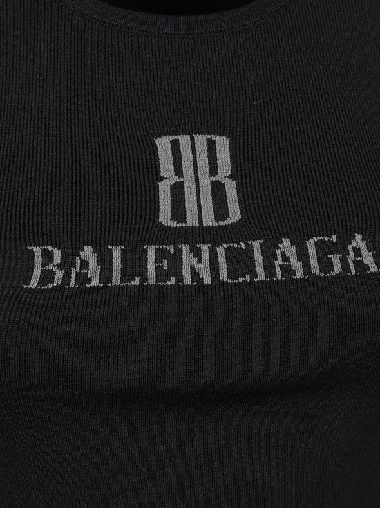 25FW 발렌시아가 민소매 티셔츠 835500WT52311369 Black - BALENCIAGA