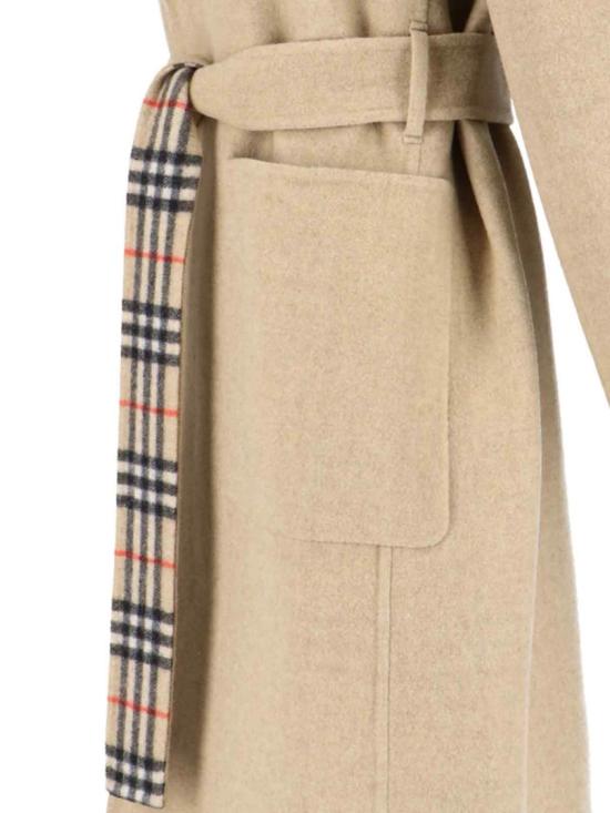 25FW 버버리 리버시블 울 랩 코트 8110900B9368 Neutrals - BURBERRY