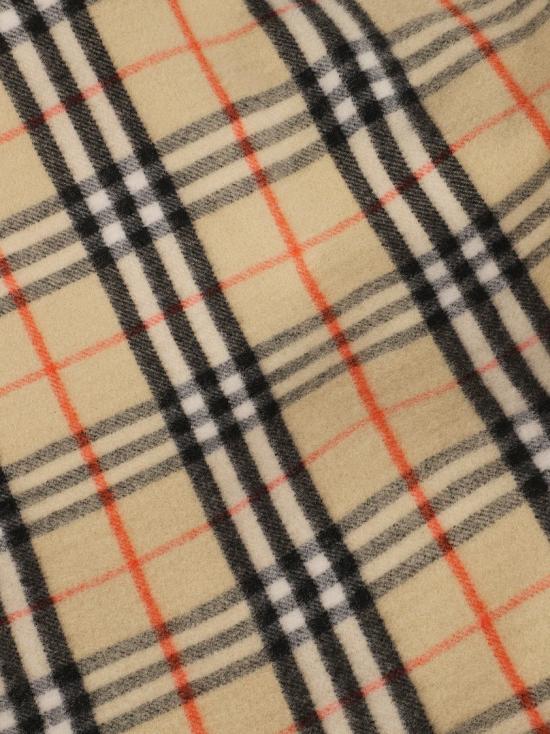 25FW 버버리 체크 패턴 프린지 케이프 8113128 A2021 Neutrals - BURBERRY