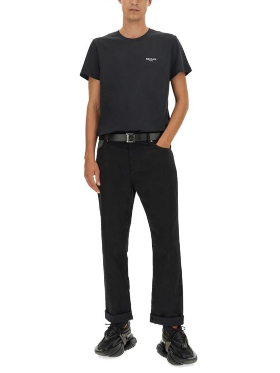  발망 데님 팬츠 BH0MI044 DD76EHV Black - BALMAIN