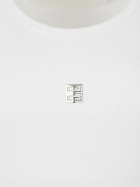  지방시 민소매 티셔츠 BW70CH30ZL100 White - GIVENCHY