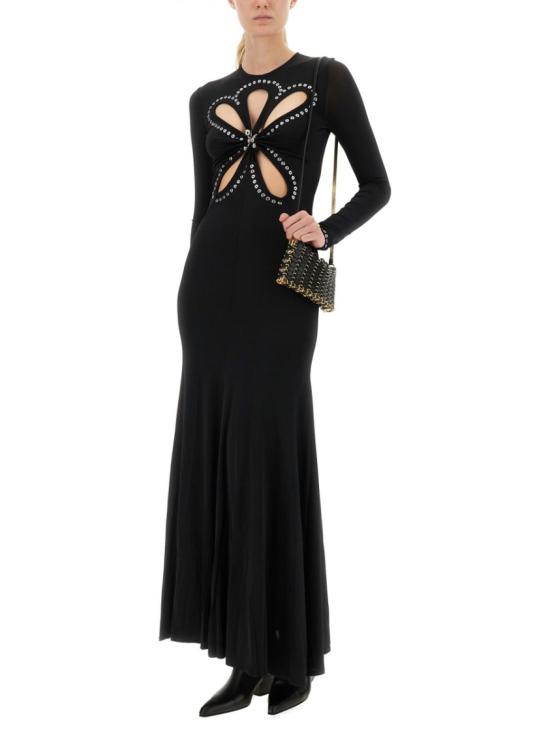 25FW 파코라반 롱 원피스 25AJRO135VI0191 P001 Black - PACO RABANNE