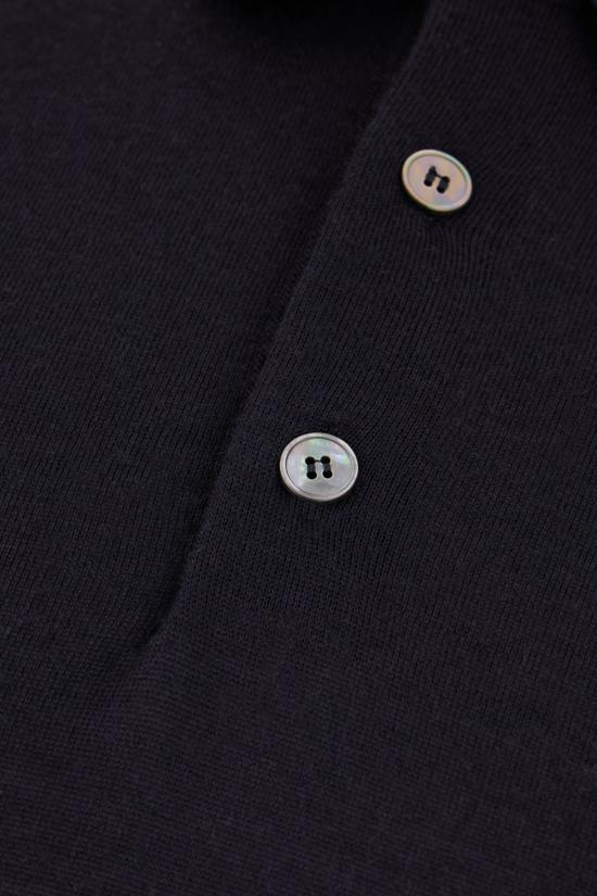 24FW 에르메네질도제냐 폴로 티셔츠 132E8J00 412 NAVY BLUE - ERMENEGILDO ZEGNA