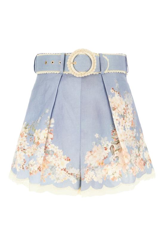 25FW 짐머만 숏팬츠 3558ASS255 TLBLBTFLO TEAL BLUE BOTANICAL FLORAL