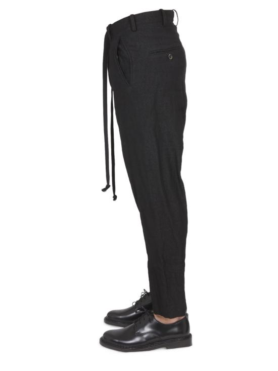  우마 왕 스트레이트 팬츠 UM3521 A02W2UW900 BLACK - UMA WANG