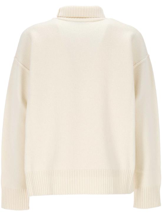 25FW 아미 ADC 터틀넥 스웨터 UKS839018151 ECRU BLACK DOM - AMI