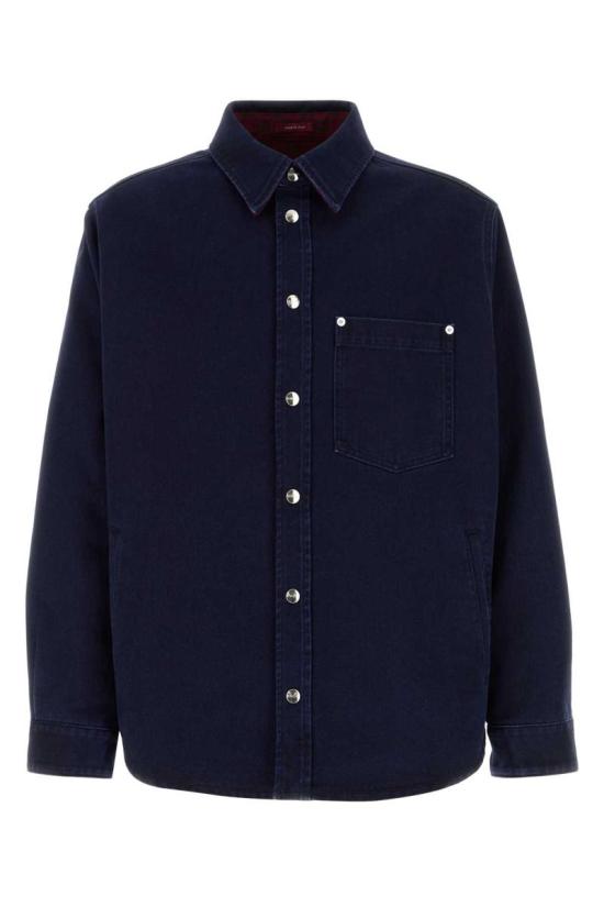 25FW 구찌 리버서블 데님 플란넬 셔츠 835282XDDB6 4447 BLUE