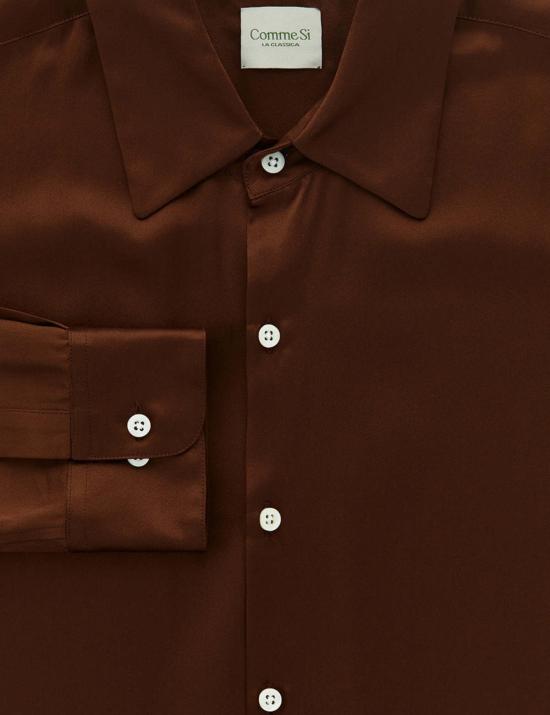  Comme Si 셔츠 La 셔츠 클래시카 실크 셔츠 - COMME SI