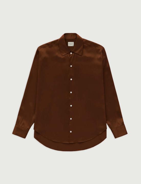  Comme Si 셔츠 La 셔츠 클래시카 실크 셔츠