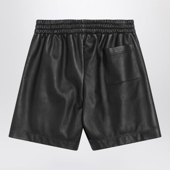 25FW 구찌 레더 버뮤다 832983XNA7N Black - GUCCI