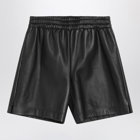 25FW 구찌 레더 버뮤다 832983XNA7N Black