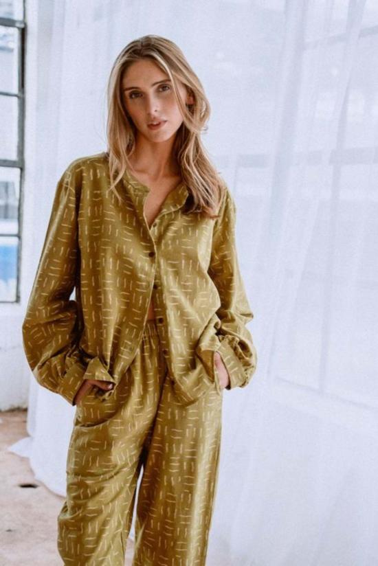  Maelu Designs 블라우스 Twiggy Alys  올리브 - OTHER BRANDS