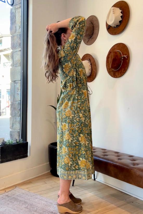  Maelu Designs 롱 원피스 Alys 코튼 드레스 플로럴 - OTHER BRANDS