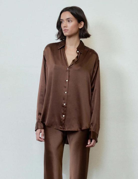  Comme Si 셔츠 La 셔츠 클래시카 실크 셔츠 - COMME SI