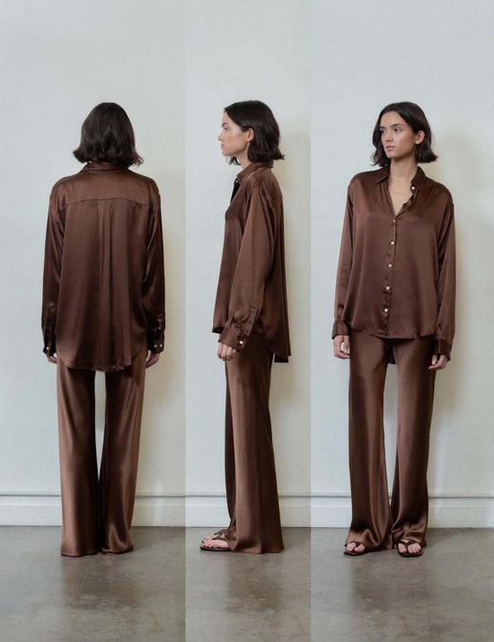  Comme Si 셔츠 La 셔츠 클래시카 실크 셔츠 - COMME SI