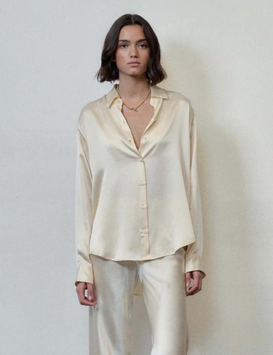  Comme Si 셔츠 La 셔츠 클래시카 실크 셔츠 - COMME SI