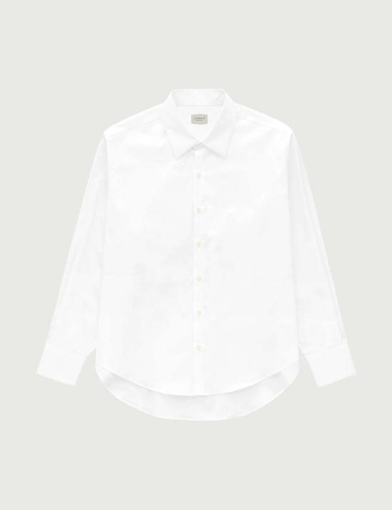 Comme Si 셔츠 La 셔츠 클래시카 코튼 포플린 셔츠 화이트