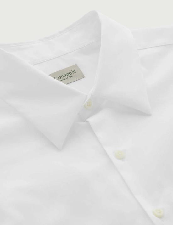  Comme Si 셔츠 La 셔츠 클래시카 코튼 포플린 셔츠 화이트 - COMME SI