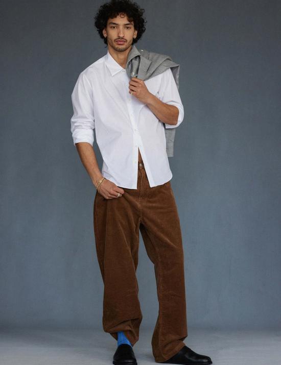  Comme Si 셔츠 La 셔츠 클래시카 코튼 포플린 셔츠 화이트 - COMME SI