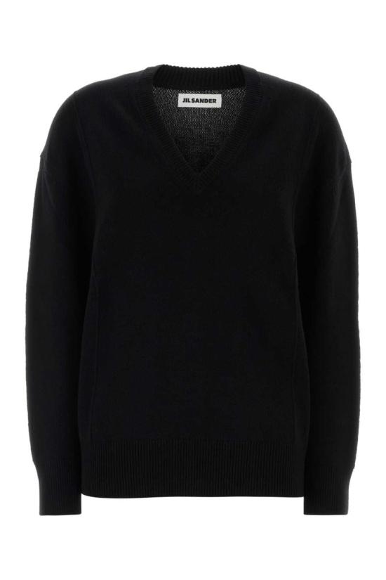 25FW 질샌더 스웨터 J03GP0168J14818 001 Black