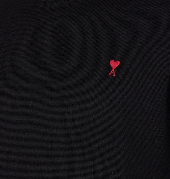 25FW 아미 스몰 하트 로고 메리노 울 니트 터틀넥 HKS827001009 DOM - AMI