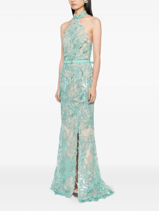  사이드 코베이시 롱 원피스 자수 롱드레스 - SAIID KOBEISY