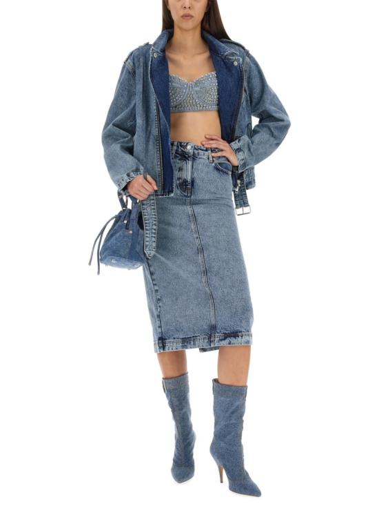  모스키노 데님 자켓 05098235 1281 Blue - MOSCHINO