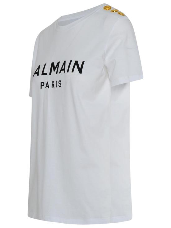  발망 파리 프린트 티셔츠 BF1EF005BB02 GAB White - BALMAIN