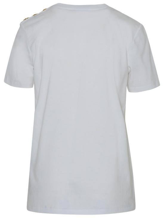  발망 파리 프린트 티셔츠 BF1EF005BB02 GAB White - BALMAIN