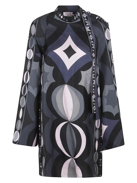 25FW 에밀리오푸치 원피스 5URG20 5U881 023 BLACK PINK - EMILIO PUCCI