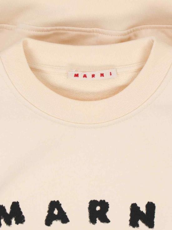 25FW 마르니 로고 크루넥 스웨트셔츠 FLJE0185P7 USCX43SLW06 Neutrals - MARNI