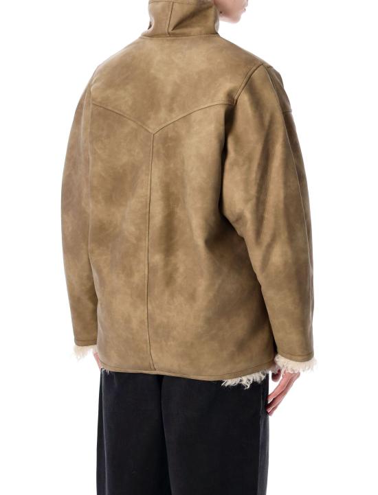 25FW 이자벨마랑에뚜왈 CLEA 클레아 퍼 시어링 코트 MA0427FAC3A01E 50TA TAUPE - ISABEL MARANT ETOILE