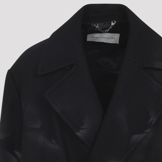 25FW 드리스 반 노튼 코트 2520202622216 Black - DRIES VAN NOTEN