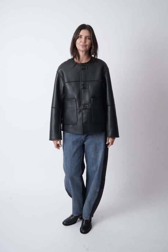  넘버 식스 가죽 자켓 No.6 닐스 리버시블 재킷 - NO.6