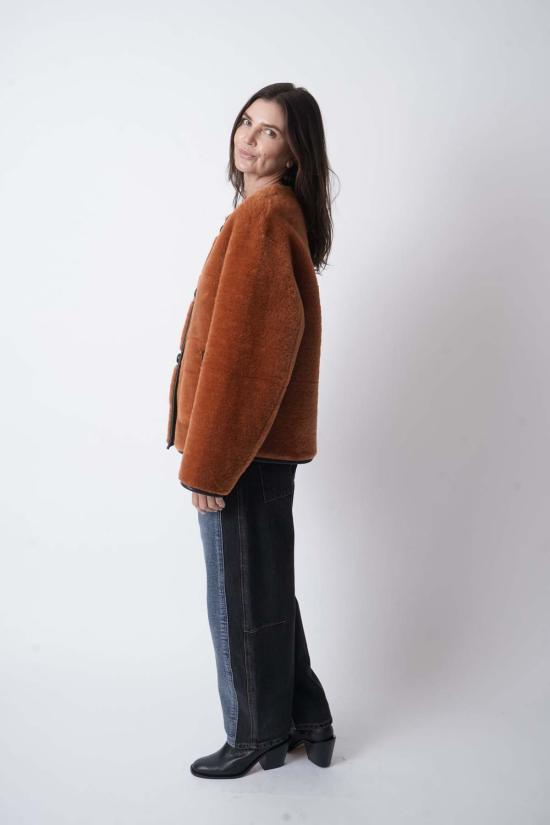  넘버 식스 가죽 자켓 No.6 닐스 리버시블 재킷 - NO.6