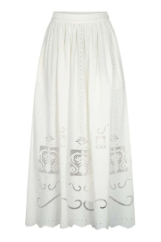  캐롤리나 케이 롱 스커트 Carolina K 라리사 스커트 아이보리 - CAROLINA K