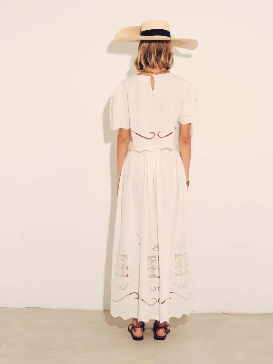  캐롤리나 케이 롱 스커트 Carolina K 라리사 스커트 아이보리 - CAROLINA K