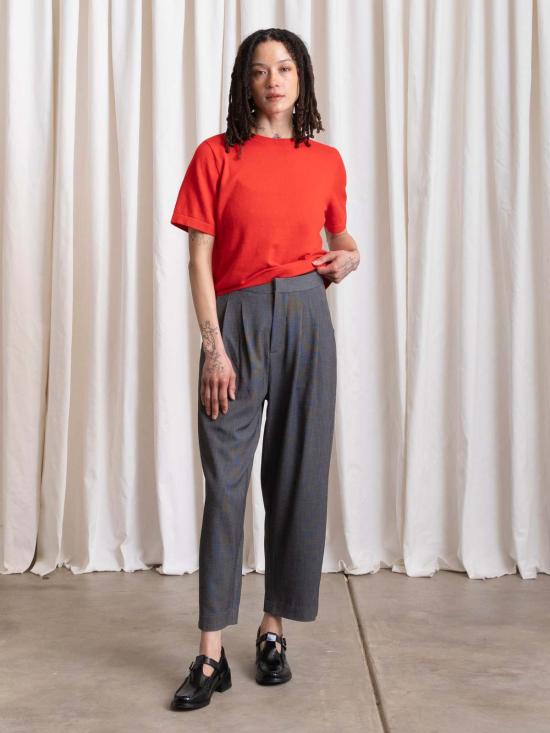  알리 골든 스트레이트 팬츠 플리츠 팬츠 - ALI GOLDEN