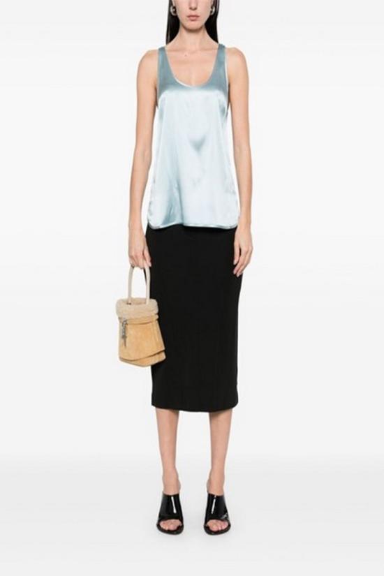 25SS 핑코 민소매 티셔츠 104670A2JRE28 Blue - PINKO