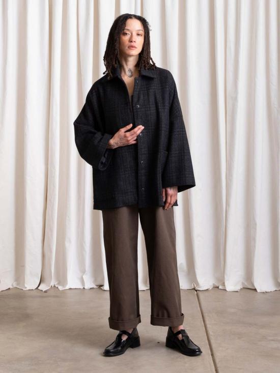  알리 골든 자켓 오버사이즈 울 셔츠 재킷 - ALI GOLDEN