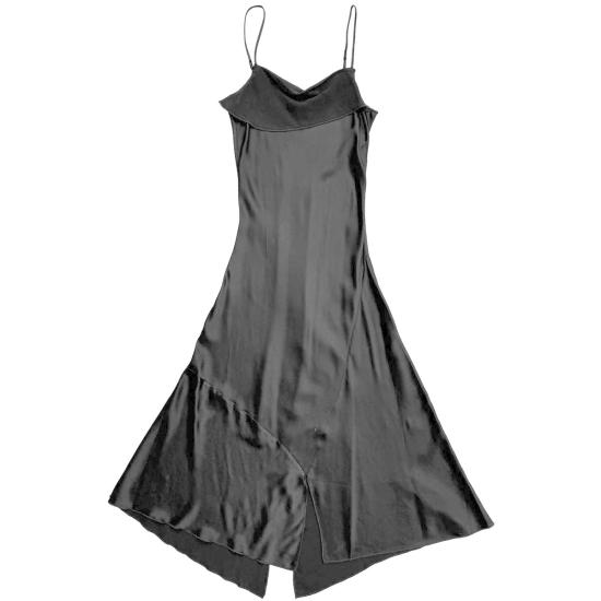  알리 골든 롱 원피스 비대칭 탱크 드레스