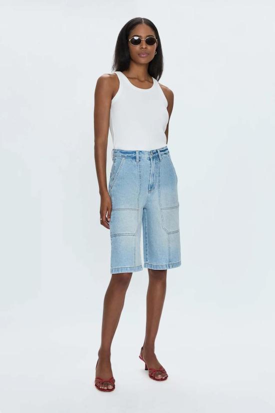  피스톨라 데님 숏팬츠 카터 하이라이즈 유틸리티 숏 - PISTOLA