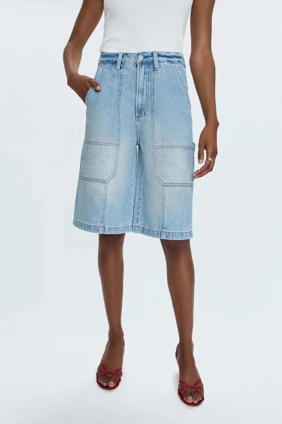  피스톨라 데님 숏팬츠 카터 하이라이즈 유틸리티 숏 - PISTOLA