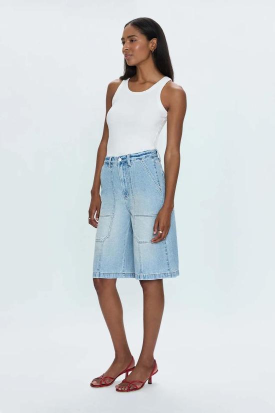  피스톨라 데님 숏팬츠 카터 하이라이즈 유틸리티 숏 - PISTOLA